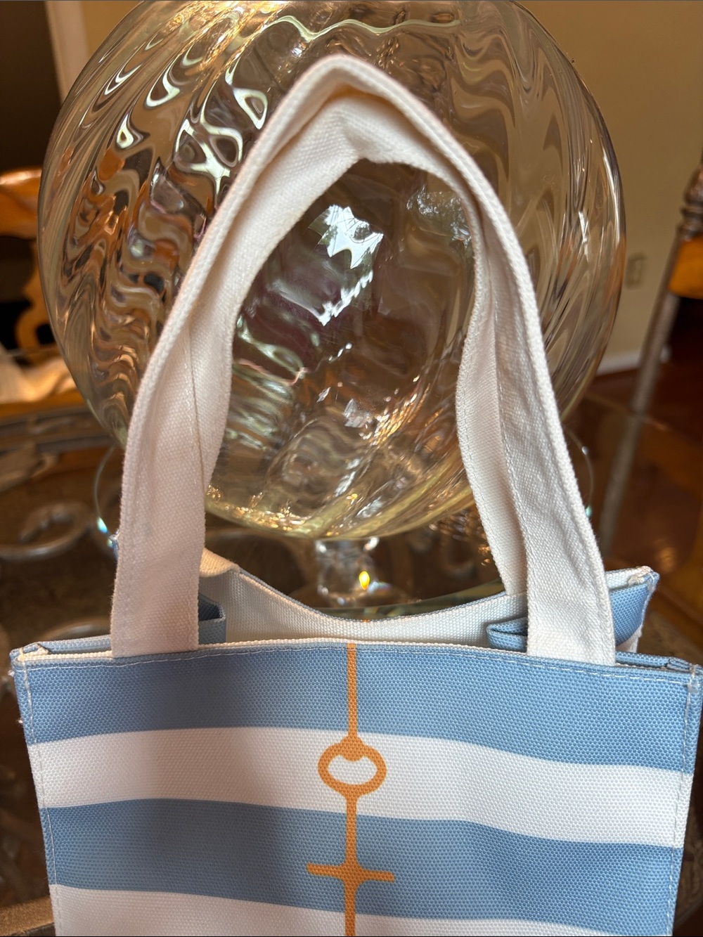 Blue & White Striped Nautical Tote - Picture 3 of 6